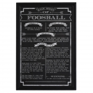 Foosball Game Rules Wall Art